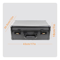 Scratch-Resistant Graded Card Storage Case EVA Foam Interior Aluminum Trading Card Briefcase Shockproof Combination Lock for Investors