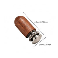 Wooden Massage Head Silver-Toned Acupoint Massage Head Wooden Pressing Tip Long-Lasting Handheld Acupoint Massager Lightweight