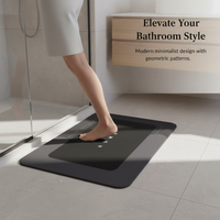 Diatomaceous Earth Bath Mat Set - Non-Slip, Quick Dry, Super Absorbent Bathroom Rugs