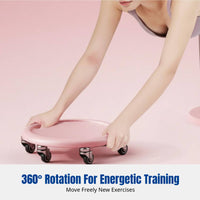 Six-Wheel Ab Wheel, Quiet Abdominal Trainer, Home Fitness, 360° Universal Rotation, TPE Soft Rollers, Anti-Slip Pad