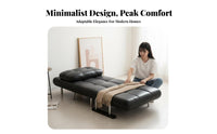 Foldable Design Convertible Futon Bed Space-Saving Tufted Folding Sofa Bed Multi-Functional Household Furniture Easy Assembly for Small Apartment Dwellers, Students, Homeowners, Living Room, Bedroom, Home Office