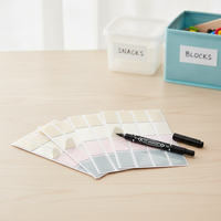 Waterproof Self-Adhesive Name Tag Labels with Marker Pen