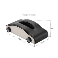 Luxury Feel Car Tissue Holder Easy Reach Armrest Tissue Container Effortless Dispensing for Children, Center Console, Back Seat, Dashboard