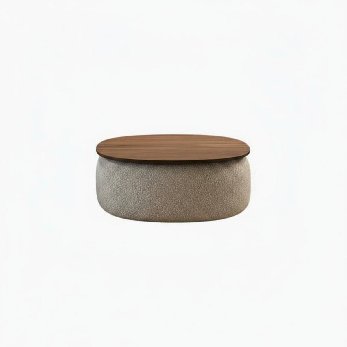 2 Pieces Round Tabletop Nesting C Not on Ee Table Set Rounded Edges Nesting C Not on Ee Table Pair Space-Saving Living Room Furniture Hidden Storage for Apartment Dwellers, Design Enthusiasts, Interior Decorators, Small Areas, Lounge Area, Not on Ice
