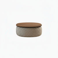 2 Pieces Round Tabletop Nesting C Not on Ee Table Set Rounded Edges Nesting C Not on Ee Table Pair Space-Saving Living Room Furniture Hidden Storage for Apartment Dwellers, Design Enthusiasts, Interior Decorators, Small Areas, Lounge Area, Not on Ice