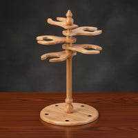 Traditional Wind Instrument Display Stand Five-Tier Traditional Wind Instrument Stand Space-Saving Desktop Holder for Instrumentalists, Collectors