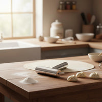 Stainless Steel Rolling Pin Sturdy Metal Pastry Roller Lightweight