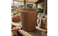 Imitation Rattan Backpack Picnic Basket Iron Frame Woven Carrying Basket Breathable
