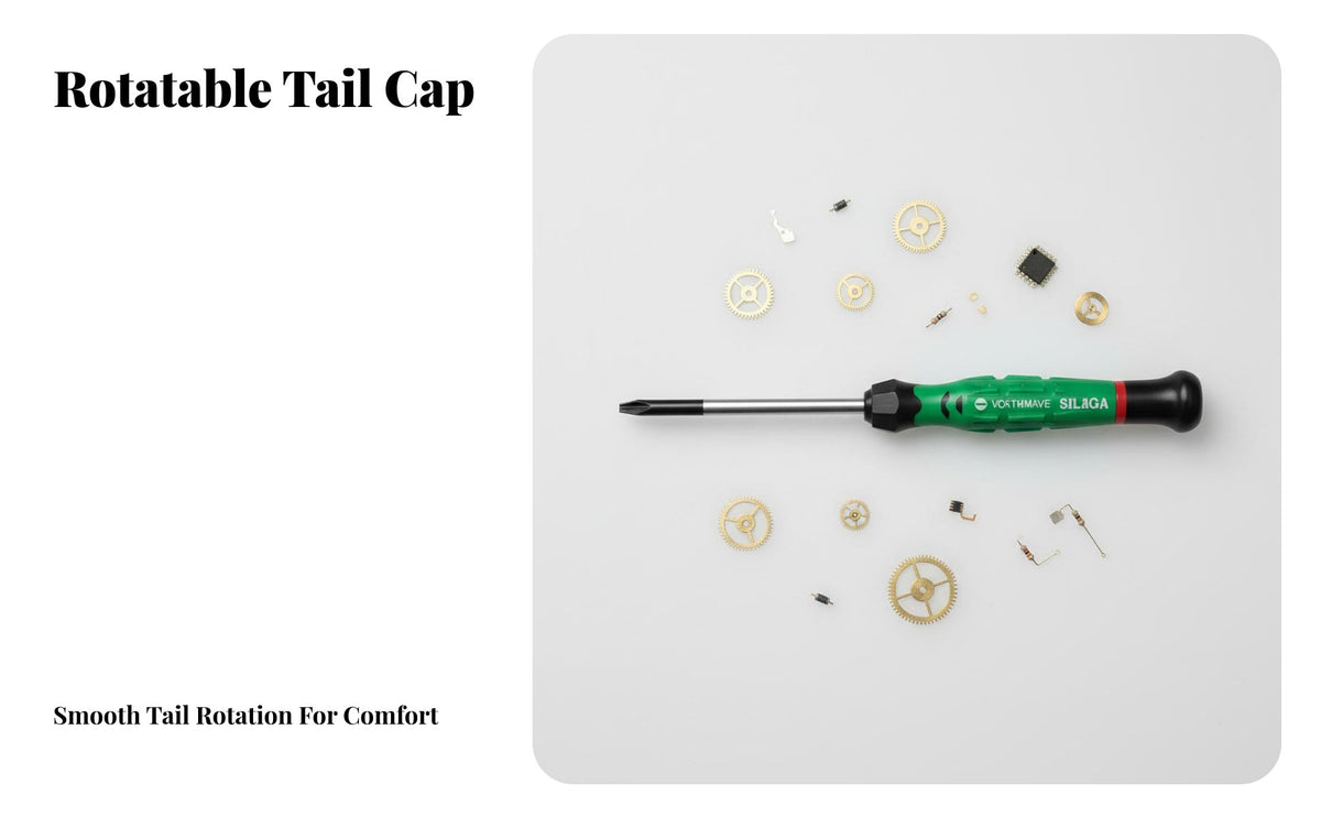 Precision Screwdriver Set Rotating Cap Precision Screwdriver Ergonomic Handle Electronics Repair Tool Kit for Professionals, Hobbyists
