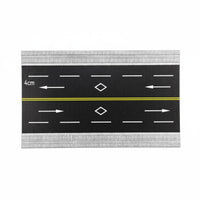 DIY 1/64 Scale Road Model Realistic Details 1:64 Scale Road Model Modular Design Miniature City Street Board Sturdy for Hobbyists, Architectural Models