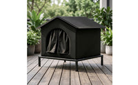Outdoor Cat Shelter Waterproof Elevated Cat House Windproof Pet Shelter for Backyard