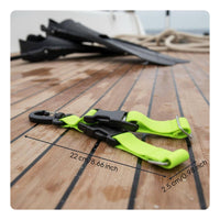 Quick Release Fin Strap Diving Fin Holder Rotating Hook Carrying Lanyard for Snorkelers