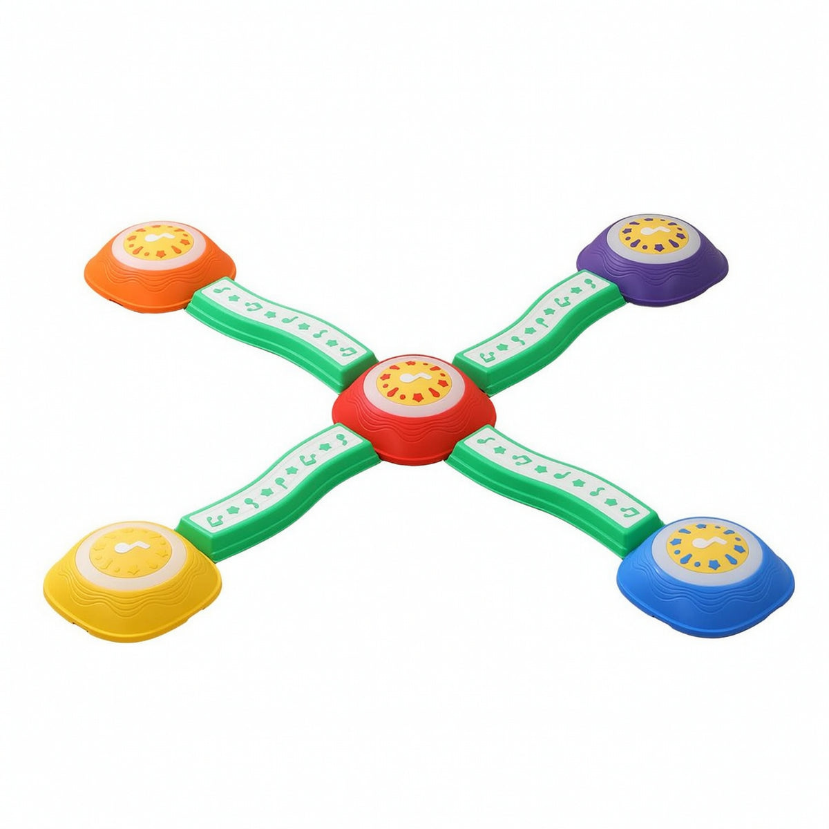 9 Pieces Stepping Stones with Balance Beams Light-up  Balance Set Musical Stepping  Young Children, Kids, Playroom, Home
