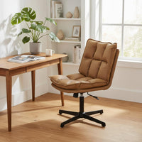 Tufted Computer Chair Comfortable Cushioned Task Chair Minimalist Design Office Seating for Students, Bedroom, Study Room