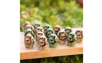 20 Pieces Top Dressing Vintage-Look Mini Dragon Figurine Double Hued Garden Decor