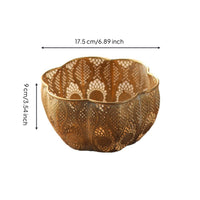 Antique Flower Storage Basket Retro Aesthetic Ornate Hollow Box Decorative