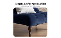 sturdy Wood Frame Upholstered Accent Chair Vintage design Upholstered relaxing Armchair French Inspired Design Indoor Furniture Small Space suitable for Apartment Dwellers, Homeowners, Readers, Living Room, Bedroom, Balcony, Home Office
