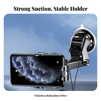 Suction Disc Car Ph Single Holder Anti-Movement Air Vent Ph Single Mount Multi-Functional Stable Grip for Commuters, Windshield