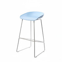 Nordic Design Saddle Seat Stool Minimalist Design Wireframe Saddle Stool Comfortable Seating Counters Tool Sturdy Frame for Cafe Owners, Homeowners, Interior Designers, Home Bar, Kitchen Island, Restaurant, Dining Room