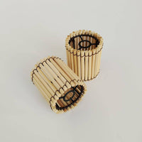 New Chinese Design Woven Bamboo Lamp Shade Handmade Small Bamboo Lampshade Natural Material Tiny Hanging Light Frame Lightweight for Restaurant