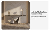 Console Table Light Luxury Design Narrow Accent Table Modern design Hallway Furniture for Interior Decorators, Homeowners, Entryway, Living Room, Foyer