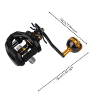 Reel with Brake Deep-Spool System-Spool Reel with Brake Wide-Body for Anglers