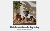 Hand Drum, African Drum, Mechanical Tuning, Lightweight, Portable, For Performance, Teaching, Playing