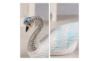 Jewelry Box Swan-Shaped Trinket Box Elegant Organizer for Vanity Table