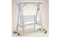 Angled-Frame 1:12 Scale Dollhouse Swing Slatted Wooden Dollhouse Swing Hanging Miniature Decor Toy Model