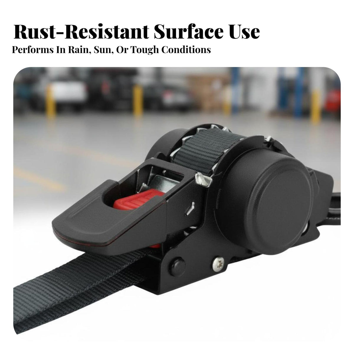 Heavy Duty Ratcheting Strap High-Strength Polyester Strapping Retractable Ratchet Strap Fasten & Release Transporting Equipment for Truck Drivers