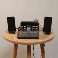 Bluetooth Wireless Accompaniment Live Stream Sound Card Noise Reduction Voice Changer Mixer Multi-Channel Control Karaoke Audio Mixer Compatible with Multiple Devices for Streamers, Singers, Podcasters, Recording, Gaming