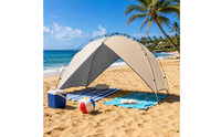 Beach Shelter Tent Portable Arch Tent Easy Carry Bag Coastal Shelter Canopy for Camping