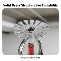Fire Sprinkler Head 3C Certified 68 Degree Sprinkler Head Copper Alloy Construction Building Hardware
