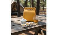 Portable Travel Tea Set Compact Design Portable Tea Set High Temperature Fired for Camping