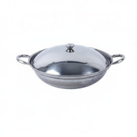 Cooking Pot with Lid Stainless Steel Mini Hot Pot Anti-Overflow Design Kitchenware for Home Dining