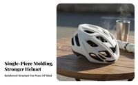 Cycling Helmet Integrally-Molded Asphalt Bike Helmet Head Protection Breathable Safeguarding Gear Collision Resistant for Men