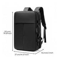 Business Backpack Multi Compartment Laptop Backpack Clean Contemporary Design Computer Bag for Men, Office