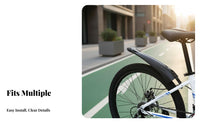 2 Pieces Front and Rear Mudguard Set Easy Installation Front and Rear Mudguard Set Cycle Accessory High Strength Cycling Gear