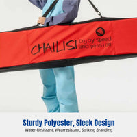 Universal Ski Bag with Wheels, Wet/Dry Separation, Dual Shoulder Straps, Compartment Design, Airline Approved, Large Capacity,