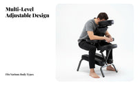 Carrying Bag Included Foldable Chair Ergonomic Design Portable Massage Chair Oil and Waterproof Adjustable Treatment Stool High-Density Foam Cushion for Acupuncturists, Physical Therapists, Home Users, Mobile Services, Medical Office, Beauty Salon, Office