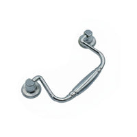 Zinc Alloy Box Handle Polished Finish Vintage Drop Handle Easy Installation Metal Bail Pull for Crafters