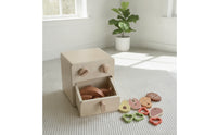 Educational Toy Air Fryer Long-Lasting Pretend Air Fryer Imaginative Wooden Play Food Set Minimalist for Children, Toddlers, Playroom, Nursery
