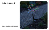 2 Pieces Solar Lights Waterproof Solar Light Dusk to Dawn LED Feathery Bloom Lights for Homeowners, Women, Yard, Patio, Flower Bed