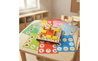 Hinged Tiles Memory Chess Game Double-Sided Cards Wooden Memory Matching Game Pattern Recognition Wooden Matching Board Colorful Printed
