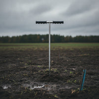 Soil Probes Rod with T-Handle Stainless Steel Rust-Resistant Septic Subsurface Detection Tool for Landscapers
