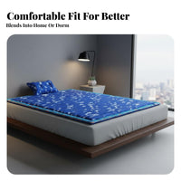 Waterproof Water-Filled Cooling Mattress No Electricity Needed Water Cooled Mattress Easy to Fill Ice Cooling Bed Pad Reusable for Students, Babies, Dorm Room, Sofa, Chair