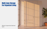 Wardrobe, OSB Board, Multi-Functional Storage, Bedroom, Modern Minimalist, Finished, Hinged Door