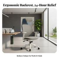 Adjustable Height Ergonomic Mesh rear support pivot gliding Rolling Casters Office Chair Easy Assembly Task Seating for Students, Employees, Remote Workers, Study Room, Dormitory, Bedroom