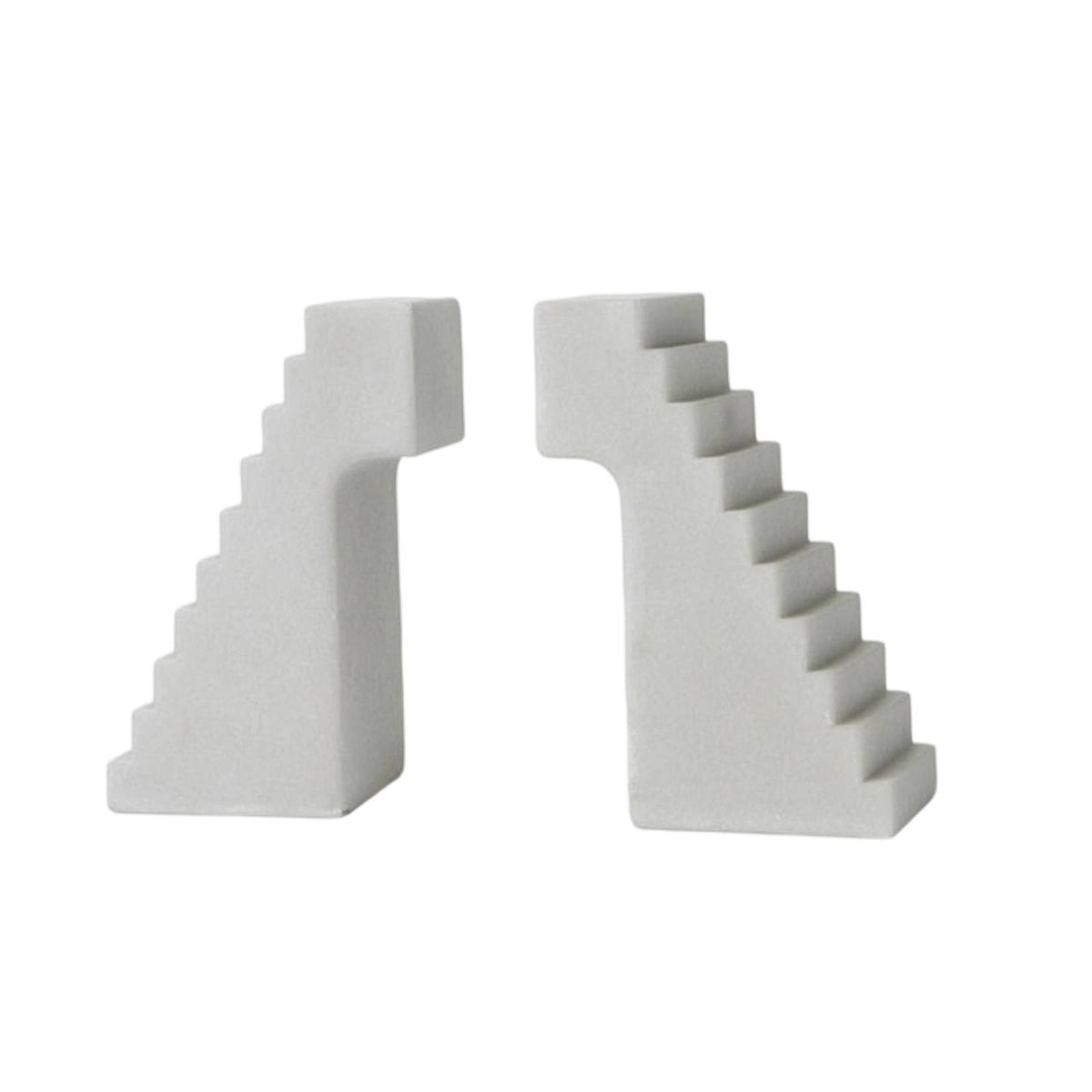 Geometric Bookends Modern Arched Bookend Aesthetic for Desk, Office