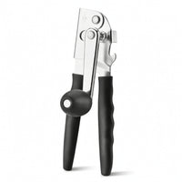 Stainless Steel Can Opener with Turn Knob and Bottle Opener Compact Kitchen Tool Heavy Duty for Camping, Dorm Rooms